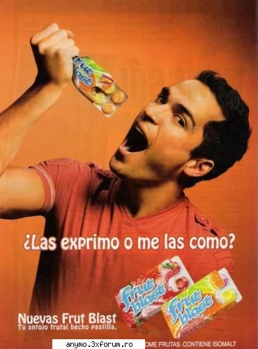 fruit blast poncho facut reclama fruit blast